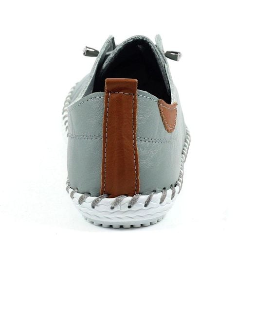 Lunar Gray St Ives Plimsoll Trainers