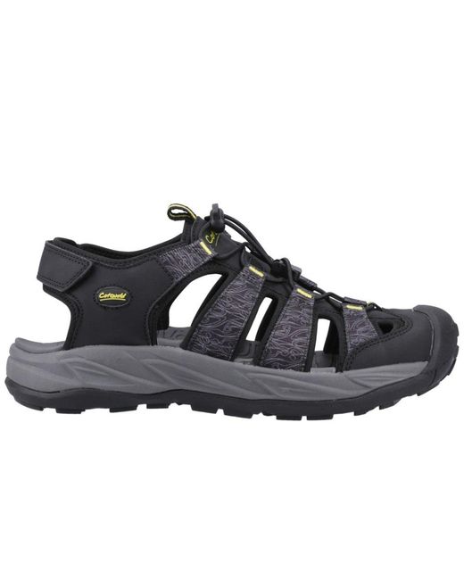 Cotswold Black Minster Sandals for men