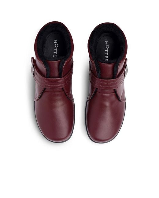 Hotter Red Muse Wide Fit Ankle Boots