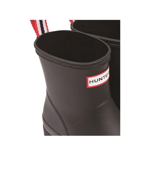Hunter Black Original Play Short Wellingtons