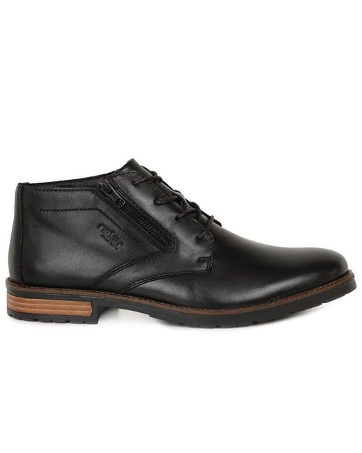 Rieker Brown Topper Boots Colour: 24 Gaucho Lea for men