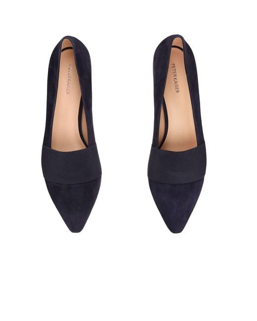 Peter Kaiser Blue Napoli Elastic Court Shoes