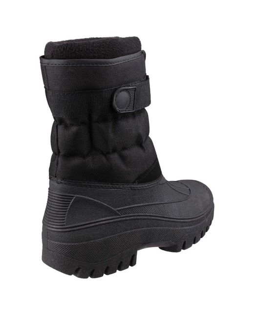 Cotswold Black Chase Wellingtons for men
