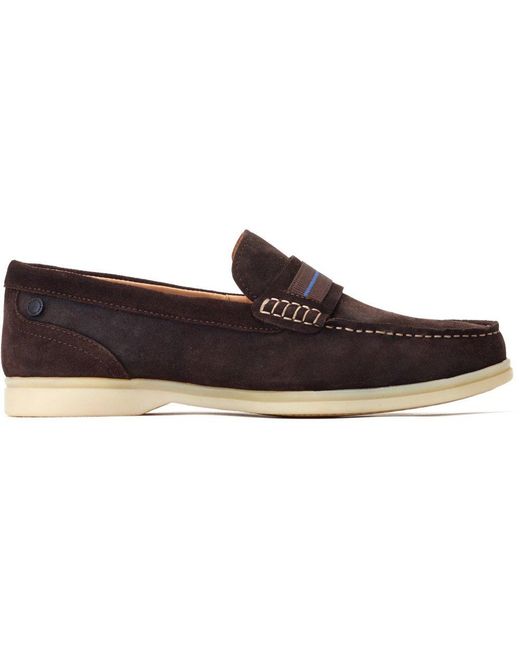 Base London Blue Drum Loafer for men