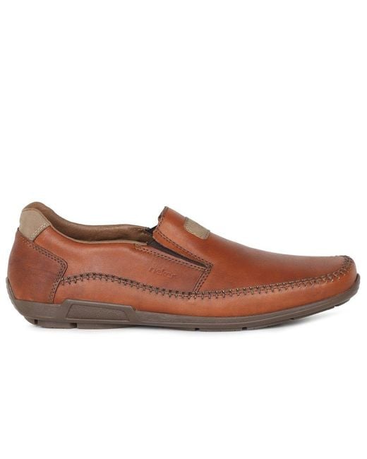 Rieker Brown Stall Shoes for men