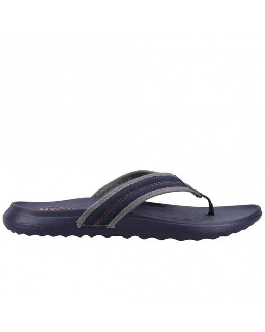 Hey Dude Blue Myers Flip Sport Mode Sandals Size: 7 for men