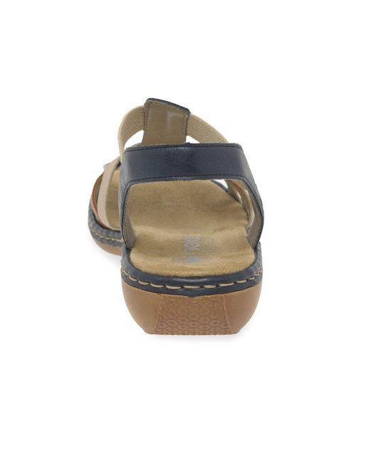 Rieker Blue Globe Sandals