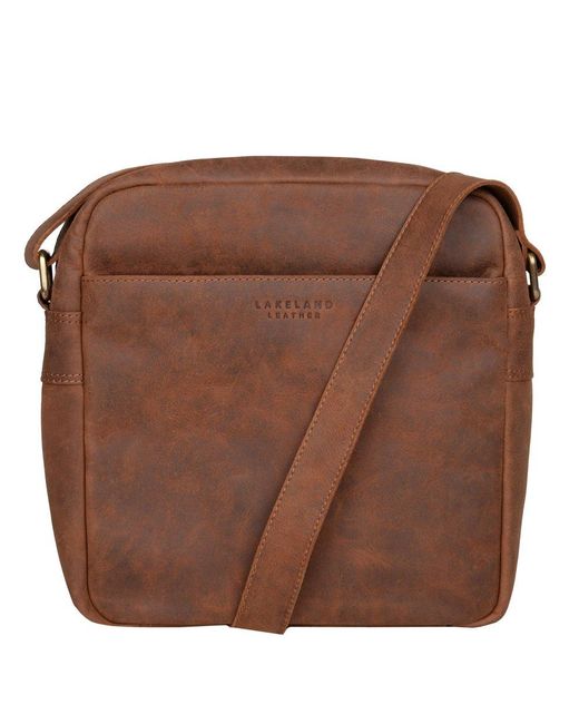 Lakeland Leather Brown Hunter Reporter Bag