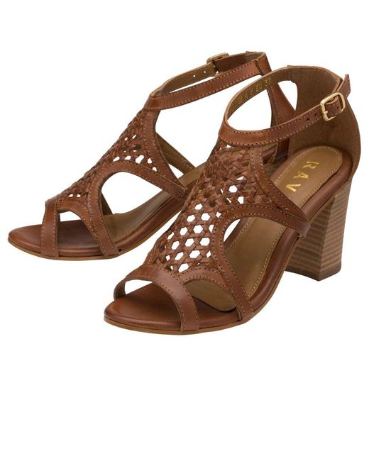 Ravel Brown Coreen Heeled Sandals
