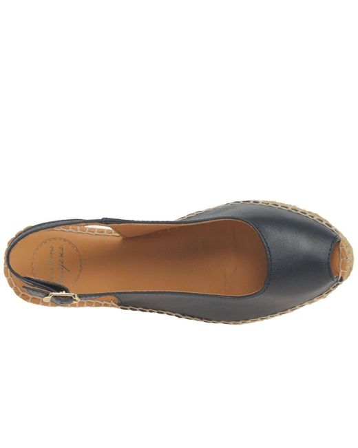 Toni Pons Blue Croacia Wedge Heel Espadrille Sandals