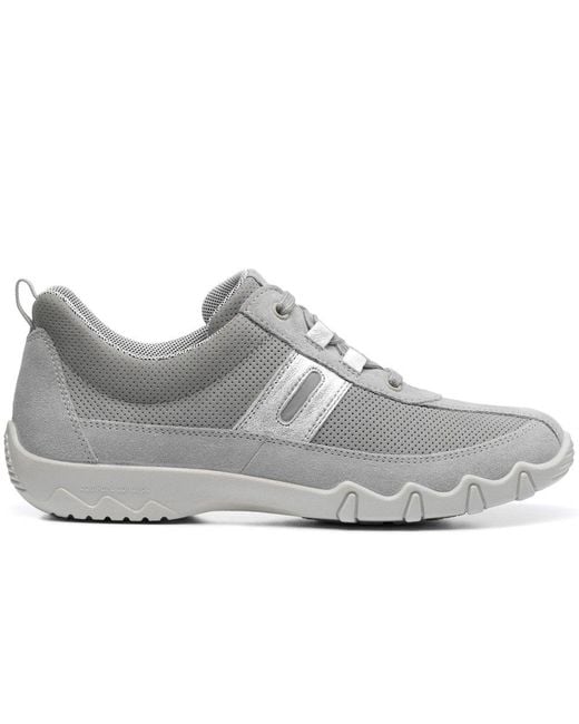 Hotter Gray Leanne Ii Extra Wide Fit Sports Shoes
