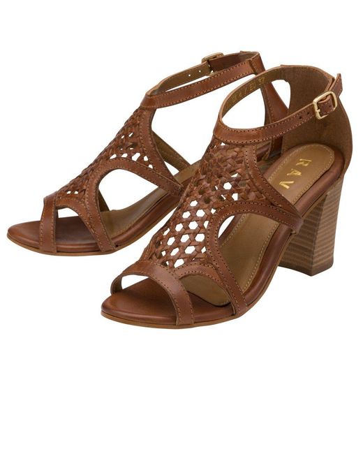 Ravel Brown Coreen Heeled Sandals
