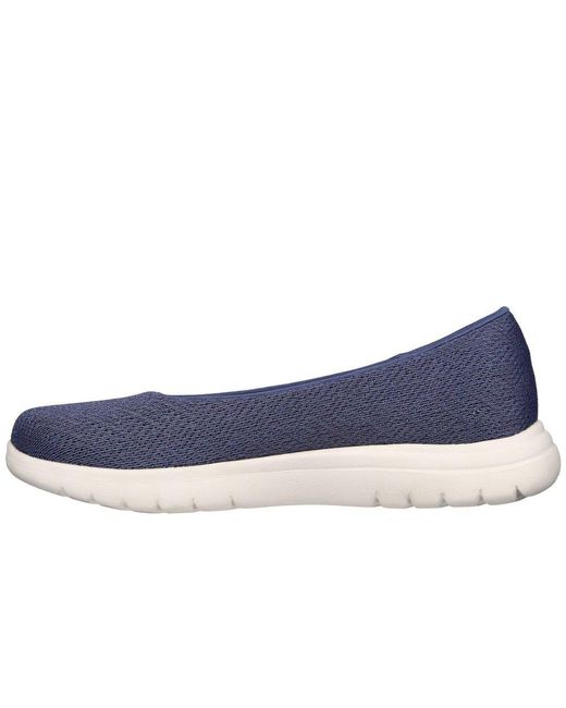 Skechers On the go Flex Cherished Slip On Shoes in Blue Lyst UK