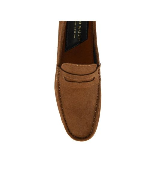 Frank Wright Brown Hearns Moccasins for men