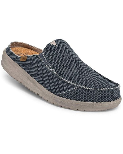 Hey Dude Blue Marty Braided Mules Size: 11 for men