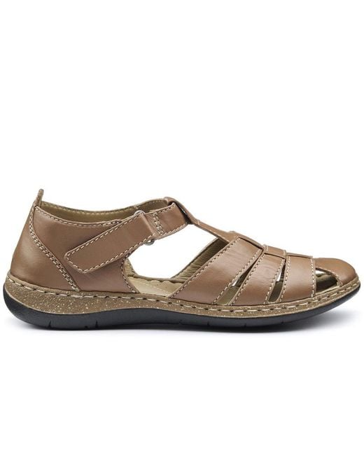 Hotter Brown Sharini Extra Wide Sandals