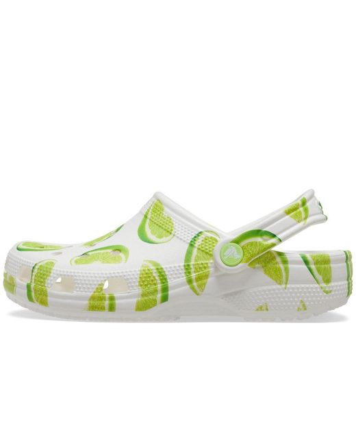 CROCSTM Green Classic Graphic Clogs