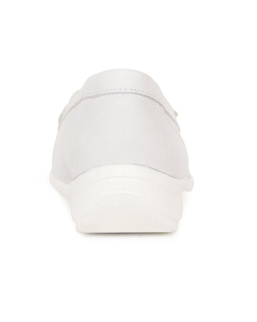 Waldläufer White Hinata Loafers