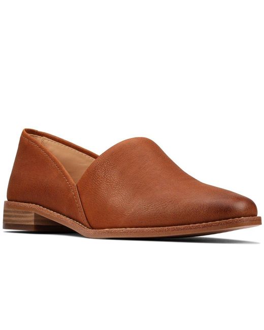 Clarks Brown Pure Easy Slip On Shoes