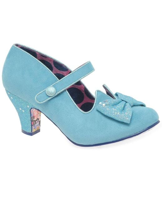 Irregular Choice Blue Piccolo Wide Fit Mary Jane Court Shoes