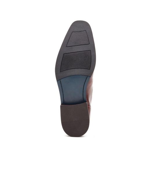 Base London Red Portico Toe Cap Oxford Shoes for men