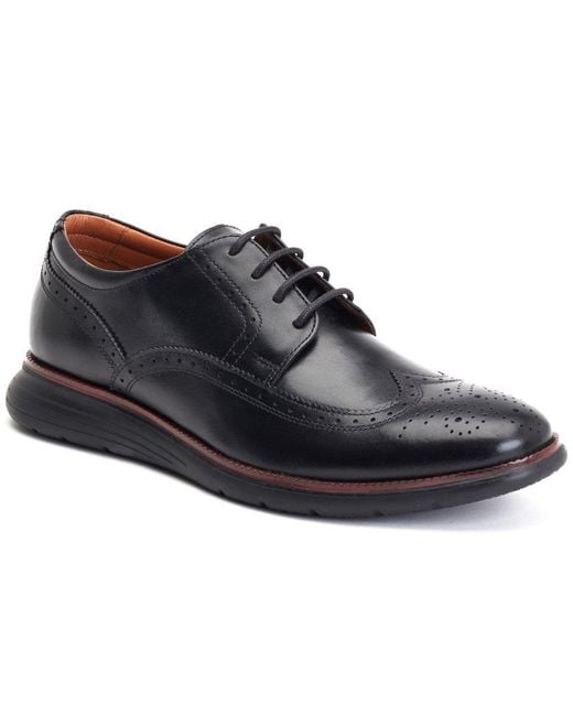 Base London Black Flight Brogues for men