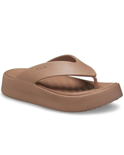 CROCSTM Brown Getaway Platform Flip Sandals