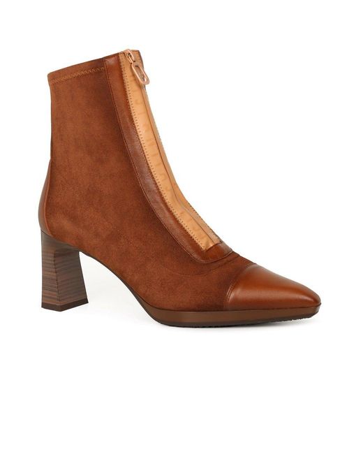Hispanitas Brown Ankara Ankle Boots