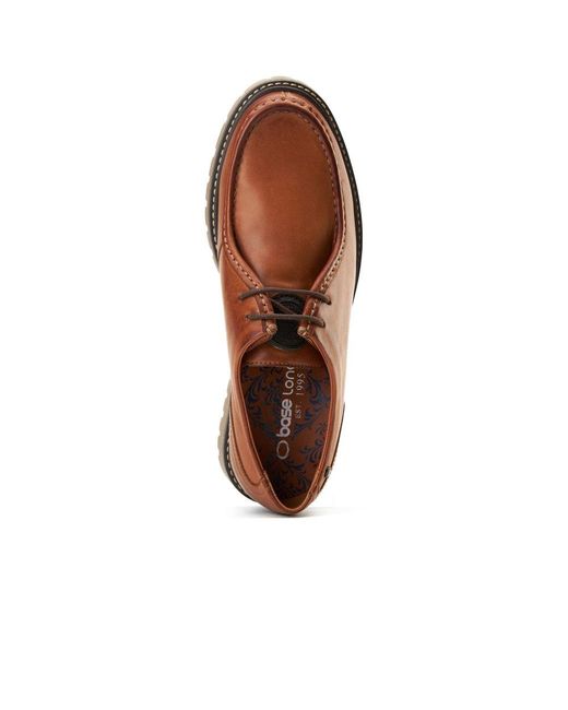 Base London Brown Carbon Wallabe Shoes for men