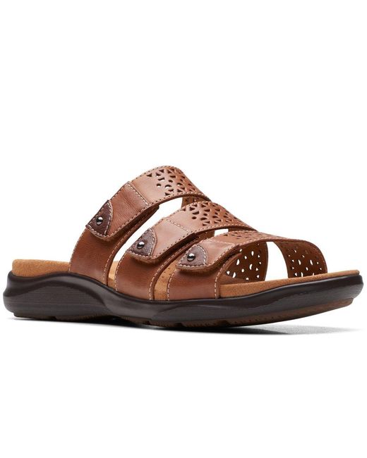 Clarks Kitly Walk Sandals in Brown Lyst UK