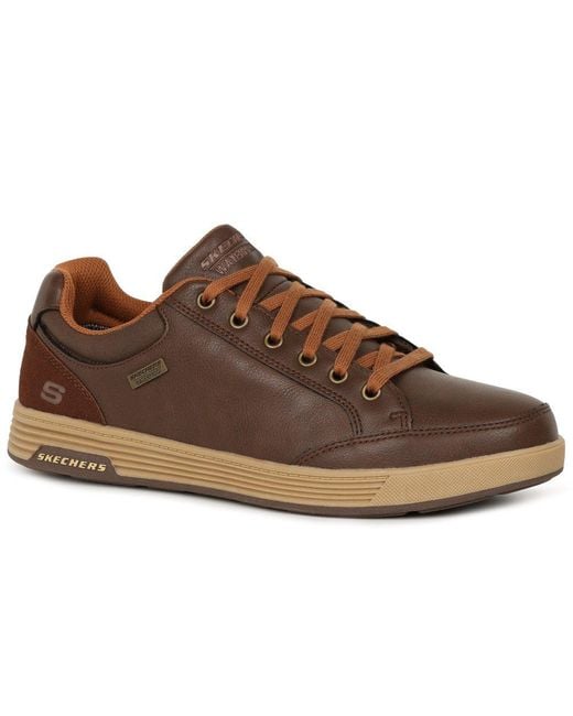 Skechers Brown Cavell Sparkman Wpf Trainers for men