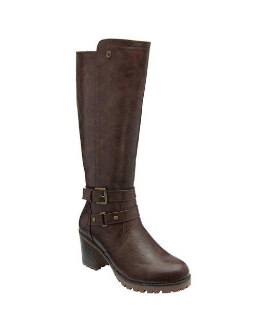 Lotus Brown Melina Knee High Boots