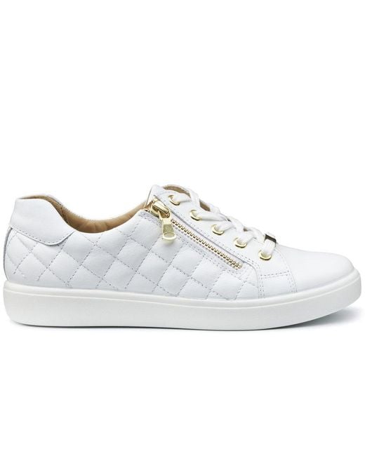 Hotter White Wonder Extra Wide Trainers