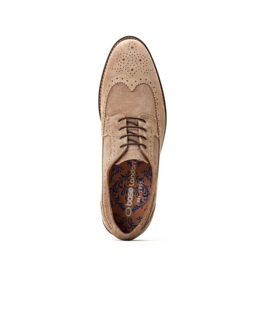 Base London Brown Twain Brogues for men
