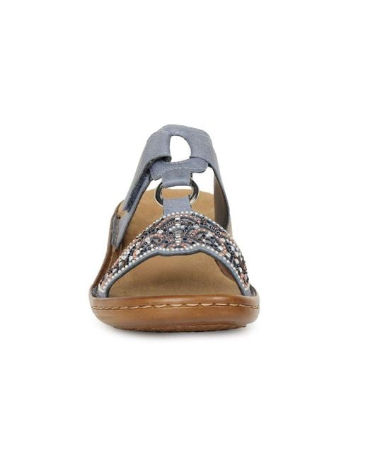 Rieker Brown Radiance Sandals