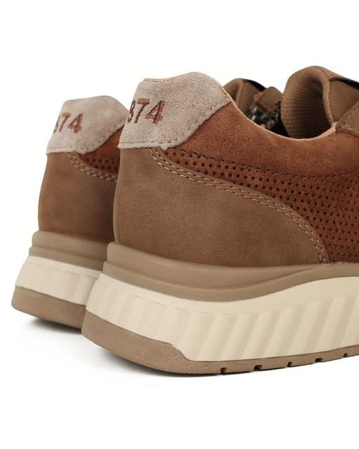 Rieker Brown Station Trainers for men