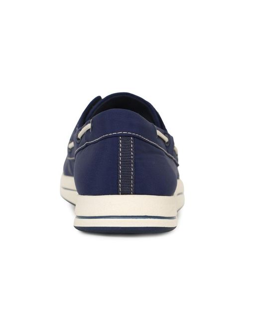 Clarks Blue Brinkley Edge Canvas Shoes