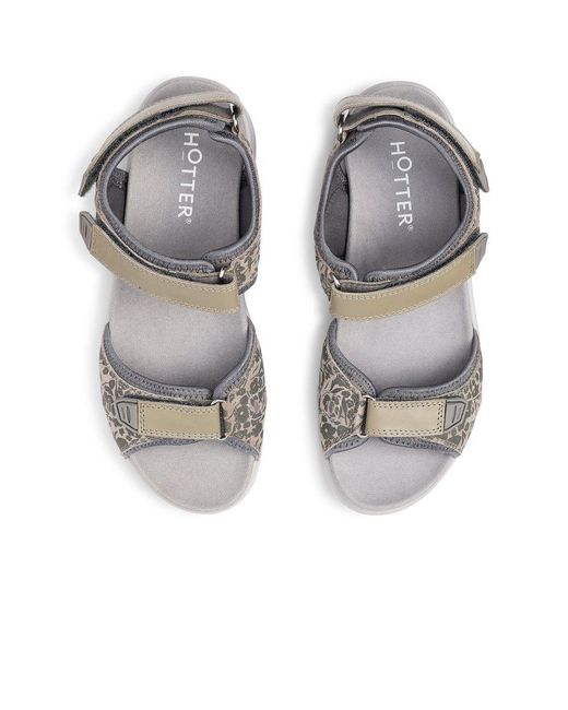 Hotter Metallic Walk Ii Sandals