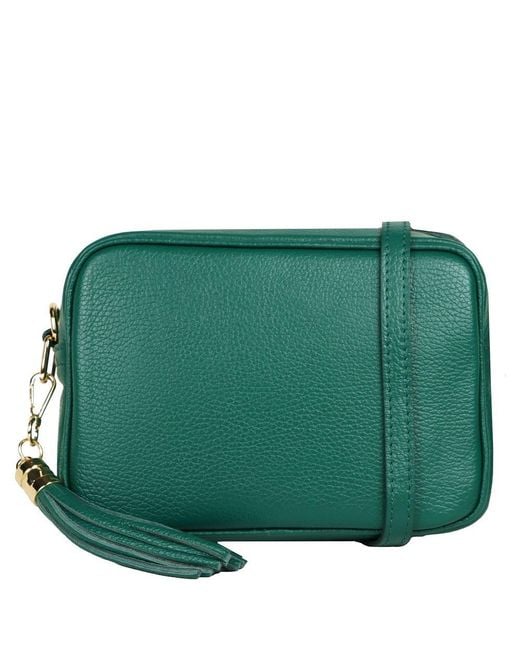 Elie Beaumont Green Crossbody 2 Customisable Handbag
