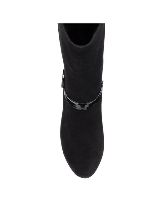 Lotus Black Solia Knee High Boots