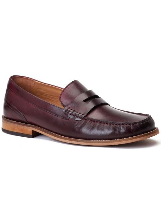 Base London Brown Garfield Penny Loafer for men