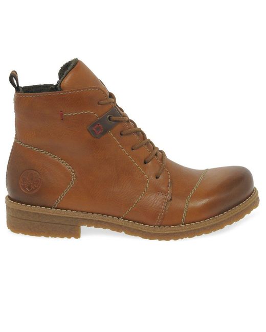 Rieker Brown Guide Ankle Boots