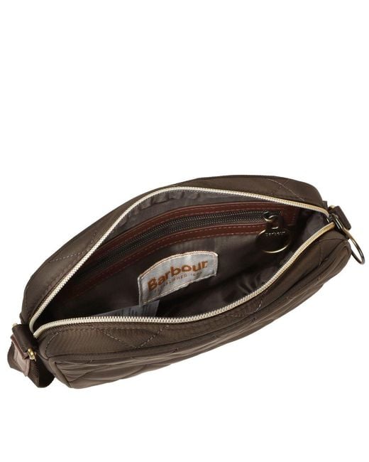 Barbour Brown Quilted Crossbody Bag