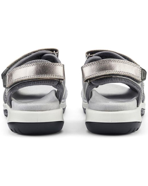 Hotter Gray Walk Ii Wide Fit Sandals