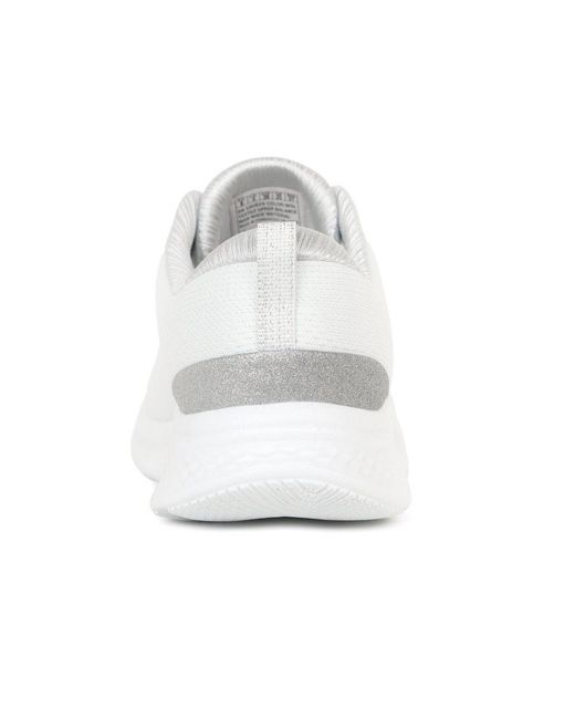 Skechers White Skech Lite Pro Lace Trainers