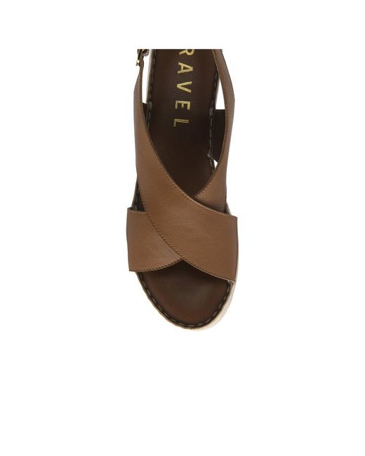 Ravel Brown Branton Wedge Sandals