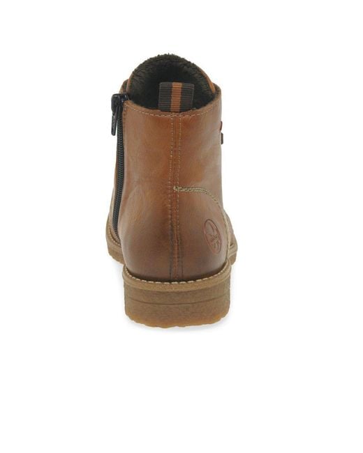 Rieker Brown Guide Ankle Boots