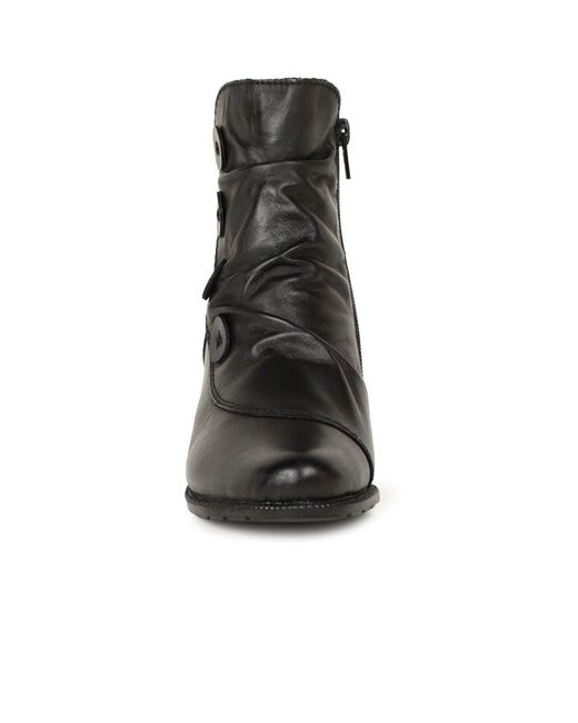 Rieker Black Pickering Ankle Boots