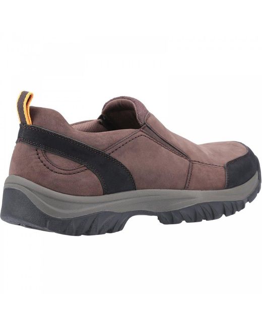 Cotswold Brown Boxwell Slip On Shoes for men