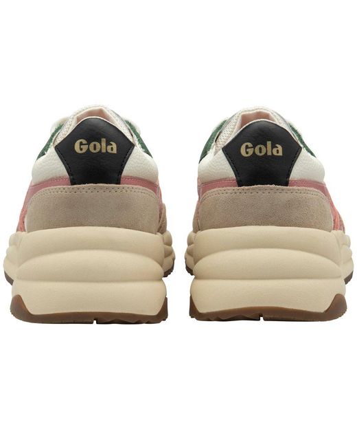Gola White Saturn Quadrant Trainers